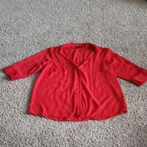 New Look Vibrant Red Blouse